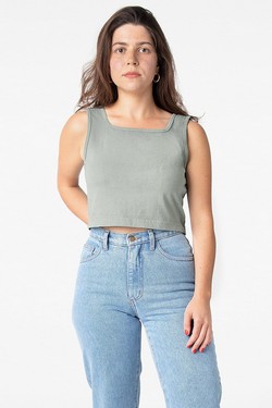1822GD - 6.5 oz Garment Dye Crop Tank
