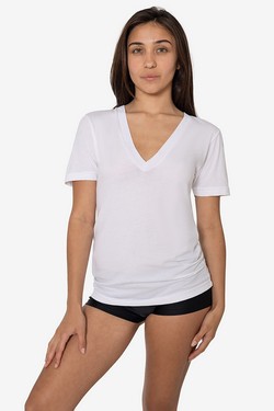6456 - Deep V-Neck Tee 