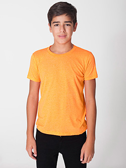 BB201W - Imported Youth Poly-Cotton Short Sleeve Crew Neck