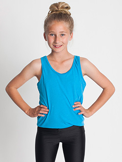 BB208W - Imported Youth Poly-Cotton Tank