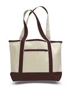 Q125800  - Small Canvas Deluxe Tote Bag