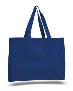 Q750  - Canvas Gusset Tote Bag