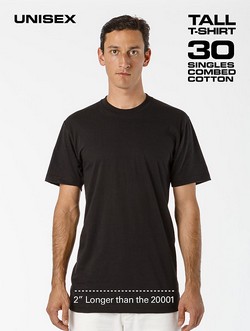 TL20001 - S/S Fine Jersey Crew Tall Tee