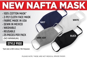 NAFTA 3-Ply Cotton Face Mask