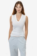 FF366 - Women's Poly Cotton Sleeveless V Neck