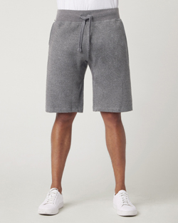 M7585 - Fleece Jogger Shorts w/ Rib Crotch Gusset