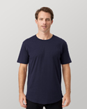 MC1050 - Premium Long T-Shirt w/ Scallop Bottom and Drop Tail